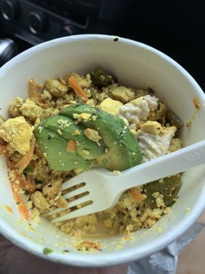 Tofu Scramble (to go) at Knead Bakery in Burlington