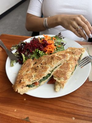 Grilled cheese  at Knead Bakery in Burlington