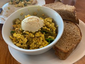 Tofu scramble  at Knead Bakery in Burlington