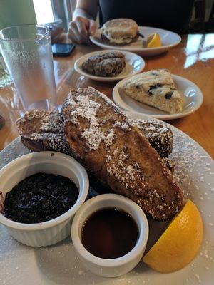 Delicious Challah French Toast! at Knead Bakery in Burlington