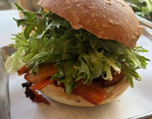 maple glazed veggie sandwich!  at Living Room in Maplewood