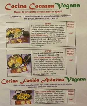 Korean vegan options  at Mei Lai Wa in San Jose