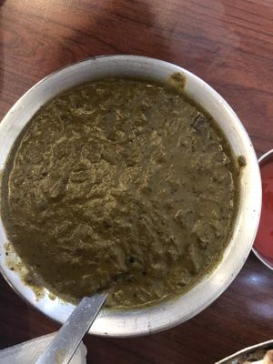 Palak (spinach) at Anjappar in Kuala Lumpur