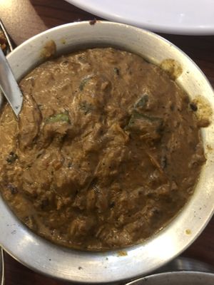 Ladyfinger curry  at Anjappar in Kuala Lumpur