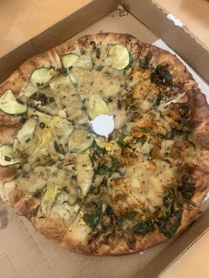 Half white half breakfast   at Buffalo Pizza and Ice Cream in Sacramento