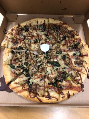 Vegan Thanksgiving Pizza!  at Buffalo Pizza and Ice Cream in Sacramento