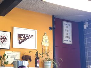 Funky fun decor at Buffalo Pizza and Ice Cream in Sacramento