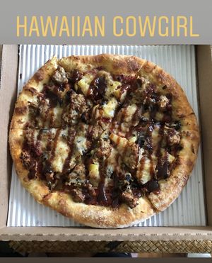 Hawaiian Cowgirl at Buffalo Pizza and Ice Cream in Sacramento