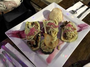 Zucchini boats at El Zarape Malecón  in La Paz
