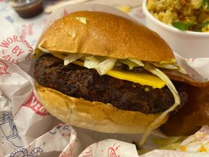 Burger at Temple of Seitan - Camden in North West London