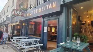 Shop front at Temple of Seitan - Camden in North West London