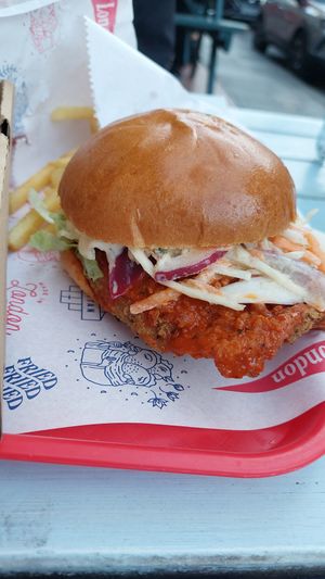 Buffalo Glaze Burger at Temple of Seitan - Camden in North West London
