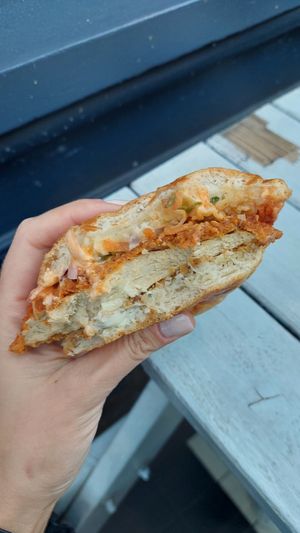 Buffalo Glaze Burger at Temple of Seitan - Camden in North West London