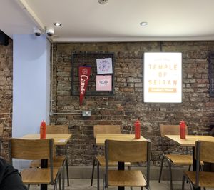 Sitting area  at Temple of Seitan - Camden in North West London