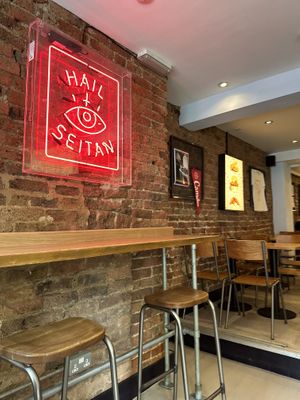 The awesome decor  at Temple of Seitan - Camden in North West London