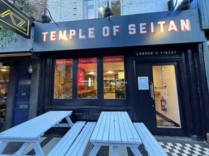 store front  at Temple of Seitan - Camden in North West London