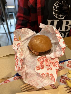 Burger  at Temple of Seitan - Camden in North West London