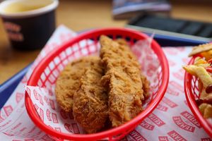 chick'n tenders at Temple of Seitan - Camden in North West London