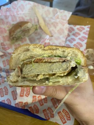 Temple Burger  at Temple of Seitan - Camden in North West London