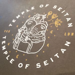 Logo at Temple of Seitan - Camden in North West London