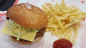 The Temple Burger  at Temple of Seitan - Camden in North West London