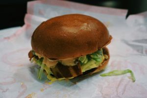 Temple Deluxe Burger at Temple of Seitan - Camden in North West London
