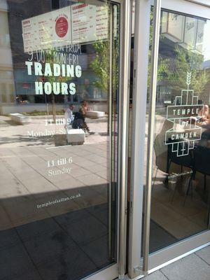 going in at Temple of Seitan - Camden in North West London