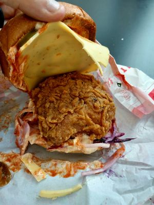 spicy fillet at Temple of Seitan - Camden in North West London