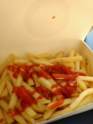 fries at Temple of Seitan - Camden in North West London