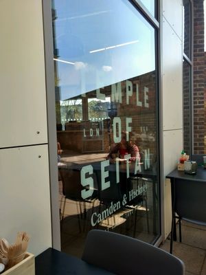 outside seating at Temple of Seitan - Camden in North West London