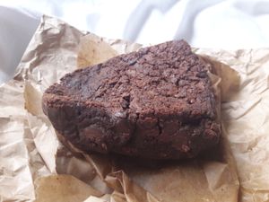 Chocolate brownie at Temple of Seitan - Camden in North West London