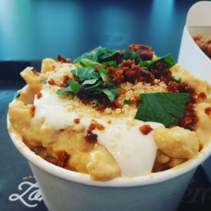 Best mac and cheese ever at Temple of Seitan - Camden in North West London