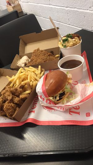 Burger, wings, snack pack & Mac n cheese!! at Temple of Seitan - Camden in North West London