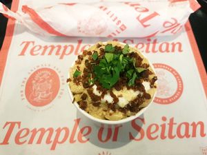 Mac and cheese at Temple of Seitan - Camden in North West London