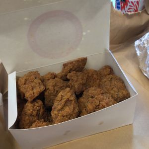 Popcorn chicken 💚 at Temple of Seitan - Camden in North West London