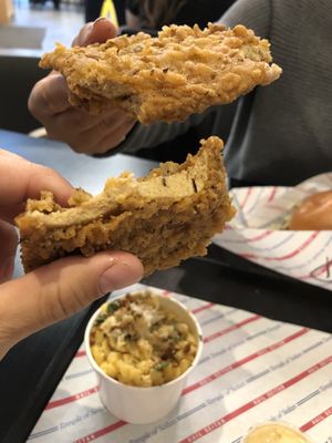 Two pieces bitten at Temple of Seitan - Camden in North West London