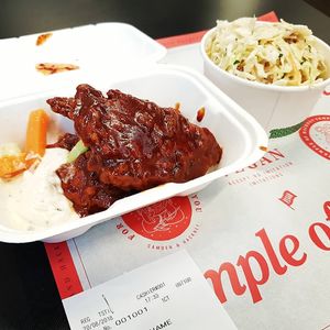 Spicy "Chickn😍 at Temple of Seitan - Camden in North West London