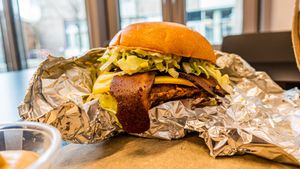 Seitan Burger  at Temple of Seitan - Camden in North West London