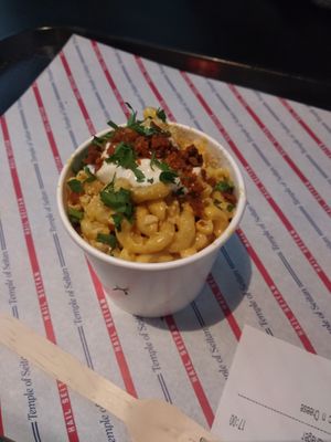 Large Mac n cheese at Temple of Seitan - Camden in North West London