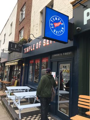 Outside at Temple of Seitan - Camden in North West London