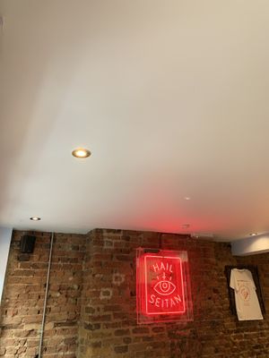 decor at Temple of Seitan - Camden in North West London