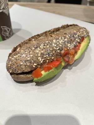 Avocado sandwich!  #Veganuary at backWERK in Cologne