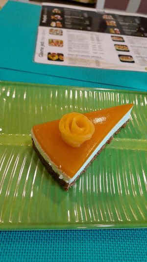 Mango vegan  cheesecake, Wok and roll Celje at Wok & Roll in Celje