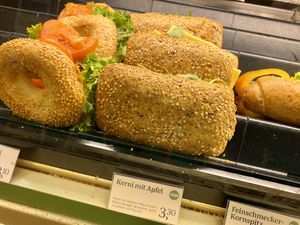 roll w/ vagan cheese at Anker - Stephansplatz in Vienna