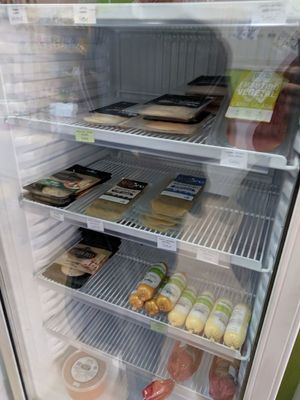 Veggie meat at Plant Based Market in Barcelona