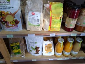 Soups, gluten, nooch at Plant Based Market in Barcelona