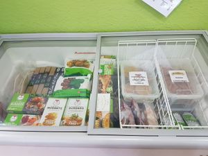 freezer at Plant Based Market in Barcelona