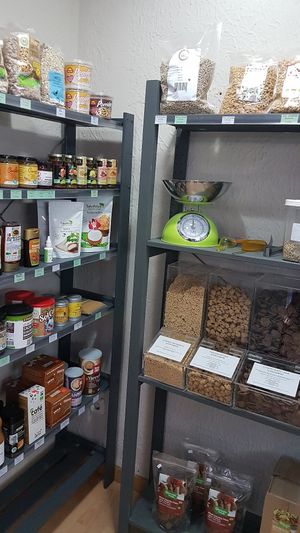 Soy in the bulk at Plant Based Market in Barcelona
