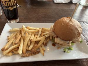 The Incredibly Tasty Tofu Sandwich - Their name, not mine, but it is a really good sandwich  at Salt Springs Brewery in Saline