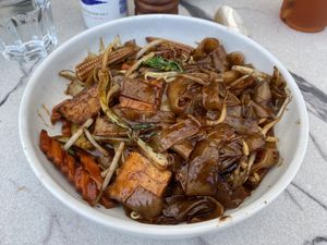 Pad see ew - just ask to have it made vegan  at Small Graces in Footscray